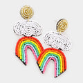 Rainbow Earring, Post Earrings, Beaded Earrings, Gift ideas | 421