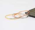 Always In My Heart - Bracelet Bangle with Message for Women Girl Daughter Wife Holiday Anniversary Special Gift